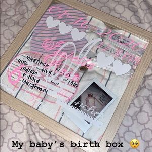 Customized baby keepsake frame!